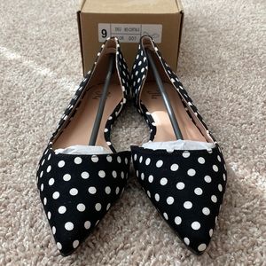 Polka Dot d’orsay ballet flat. NWT